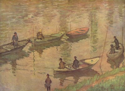 Fishermen on the Seine at Poissy by Claude Monet